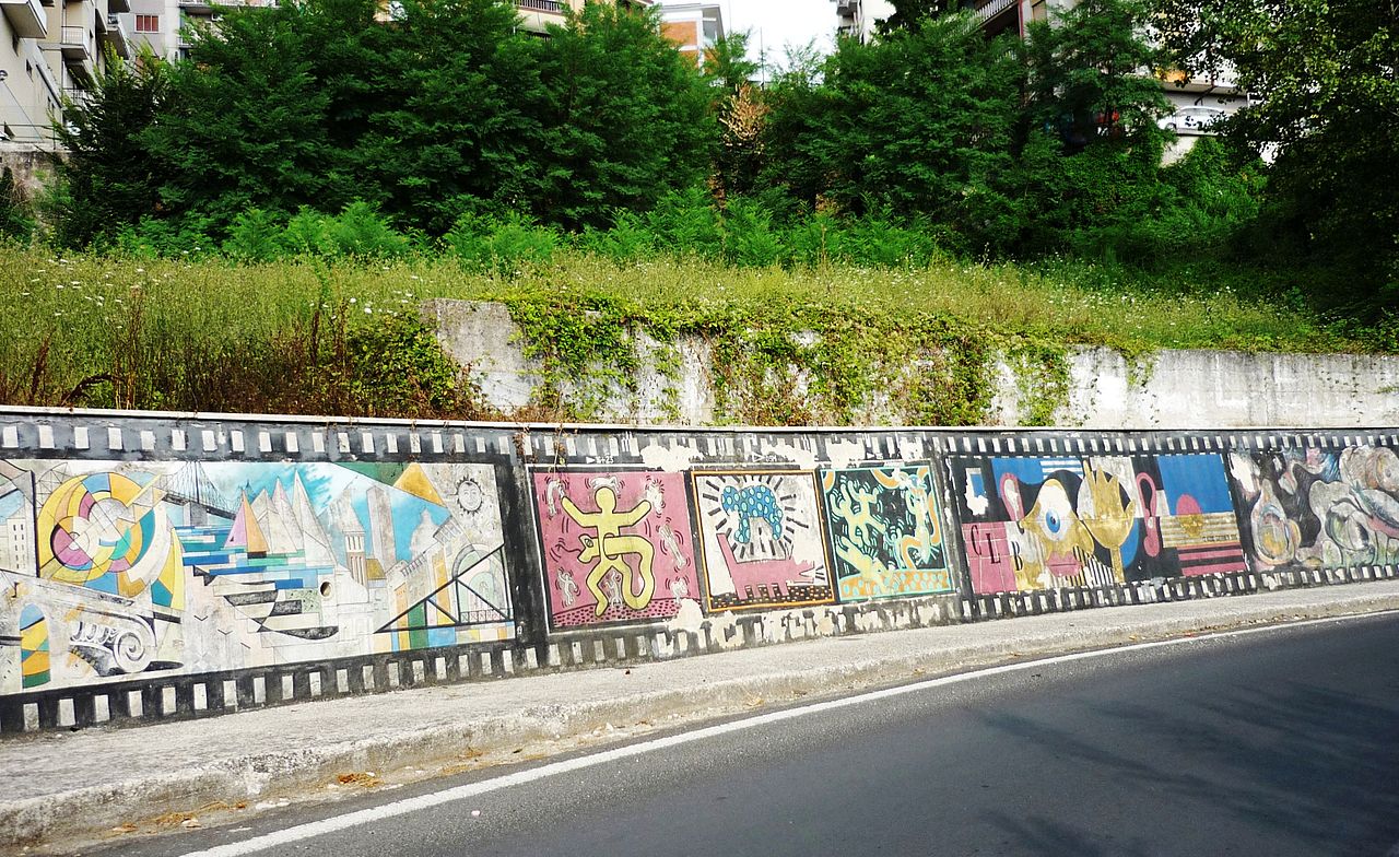 Murales di via Ciamarra in onore del regista frusinate Carlo Ludovico Bragaglia Frosinone