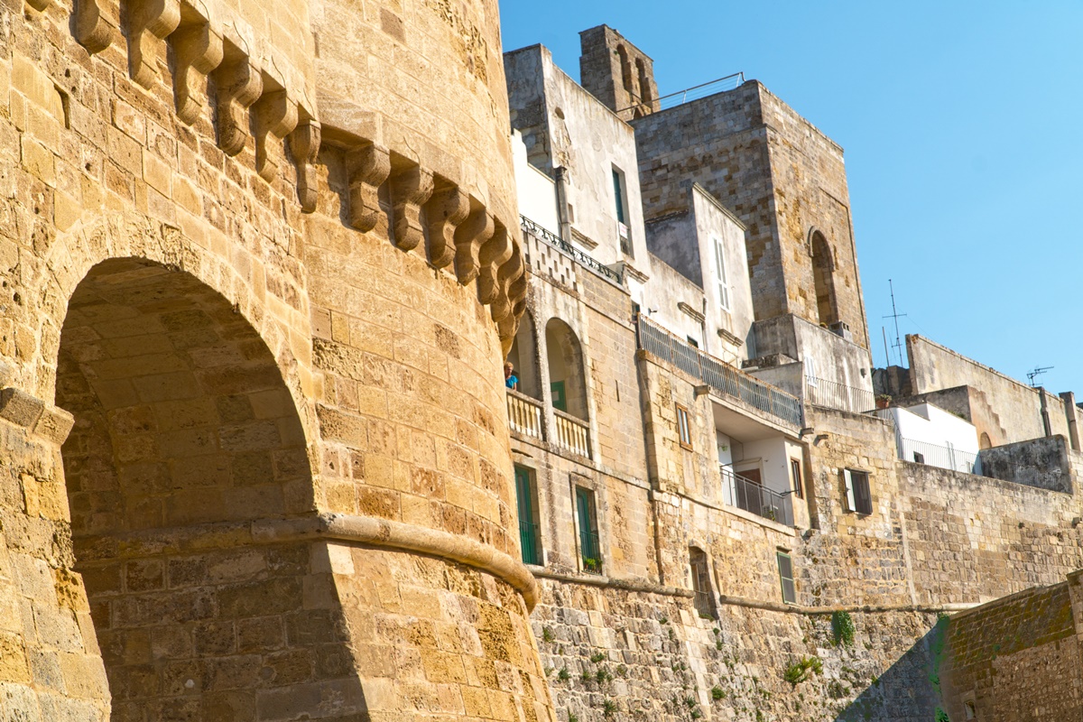 Otranto Veduta Mura Castello Aragonese